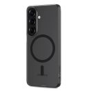 Tech-Protect MagSlim Samsung Galaxy S26 hátlap tok kitámasztóval, MagSafe, áttetsző-fekete