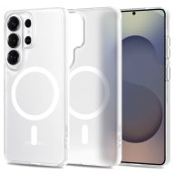   Tech-Protect MagSlim Samsung Galaxy S26 Ultra hátlap tok kitámasztóval, MagSafe, áttetsző-fehér