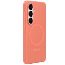 Samsung Silicone Magnet Samsung Galaxy S26 Plus gyári hátlap tok, szilikon, MagSafe, korall piros (narancs)