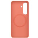 Samsung Silicone Magnet Samsung Galaxy S26 Plus gyári hátlap tok, szilikon, MagSafe, korall piros (narancs)
