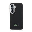 Lacoste Petit Pique Metal Logo Magnetic Samsung Galaxy S26 hátlap tok, MagSafe, fekete