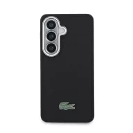   Lacoste Petit Pique Metal Logo Magnetic Samsung Galaxy S26 Plus hátlap tok, MagSafe, fekete