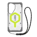 UAG Pathfinder Samsung Galaxy S26 Ultra Clear MagSafe tok, Active Neon (csuklópánttal)