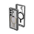 UAG Plasma XTE Samsung Galaxy S26 Plus MagSafe tok megerősített peremmel, kitámasztóval, Ash/titanium