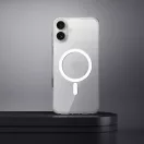 Clear 2mm Apple iPhone 16 szilikon tok, MagSafe, átlátszó (kamera védelemmel)