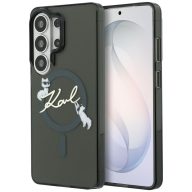   Karl Lagerfeld IML KC Script Samsung Galaxy S26 Ultra mágneses tok, MagSafe, fekete