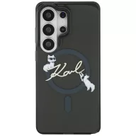   Karl Lagerfeld IML KC Script Samsung Galaxy S26 Ultra mágneses tok, MagSafe, fekete