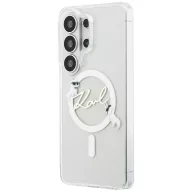   Karl Lagerfeld IML KC Script Samsung Galaxy S26 Ultra mágneses tok, MagSafe, átlátszó