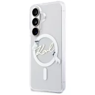   Karl Lagerfeld IML KC Script Samsung Galaxy S26 Plus mágneses tok, MagSafe, átlátszó