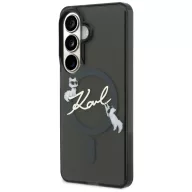   Karl Lagerfeld IML KC Script Samsung Galaxy S26 mágneses tok, MagSafe, fekete