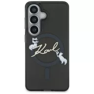   Karl Lagerfeld IML KC Script Samsung Galaxy S26 mágneses tok, MagSafe, fekete