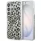 Guess IML Leopard Print Triangle Samsung Galaxy S26 Ultra mágneses tok, MagSafe, fekete