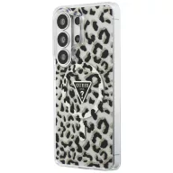   Guess IML Leopard Print Triangle Samsung Galaxy S26 Ultra mágneses tok, MagSafe, fekete