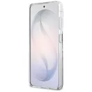 Guess IML Leopard Print Triangle Samsung Galaxy S26 Ultra mágneses tok, MagSafe, fekete