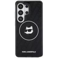   Karl Lagerfeld IML Repeated Choupette Samsung Galaxy S26 Ultra mágneses tok, MagSafe, fekete