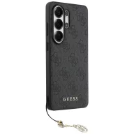  Guess 4G Classic Logo Charm Samsung Galaxy S26 Ultra mágneses tok, MagSafe, fekete