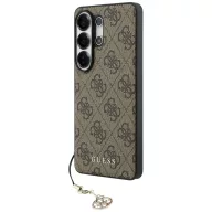   Guess 4G Classic Logo Charm Samsung Galaxy S26 Ultra mágneses tok, MagSafe, barna