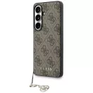 Guess 4G Classic Logo Charm Samsung Galaxy S26 mágneses tok, MagSafe, barna