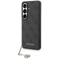   Guess 4G Classic Logo Charm Samsung Galaxy S26 mágneses tok, MagSafe, fekete