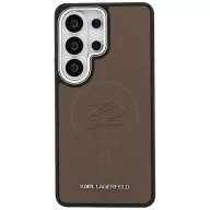   Karl Lagerfeld Embossed Ring Initials Samsung Galaxy S26 Ultra mágneses tok, MagSafe, barna
