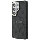 Guess 4G Embossed Ring Samsung Galaxy S26 Ultra mágneses tok, MagSafe, fekete