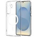 Tech-Protect Flexair Samsung Galaxy S26 Plus hátlap tok, megerősített sarok, MagSafe, átlátszó-fehér