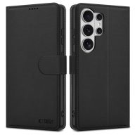   Tech-Protect Wallet Samsung Galaxy S26 Ultra flip / kinyitható tok kártyatartóval, fekete