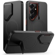   Tech-Protect Kevlar Aura Samsung Galaxy S26 tok kameravédelemmel, kitámasztóval, fekete-narancs