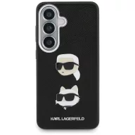   Karl Lagerfeld Saffiano Double Heads Metal Samsung Galaxy S26 tok, fekete