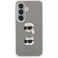   Karl Lagerfeld Saffiano Double Heads Metal Samsung Galaxy S26 tok, ezüst