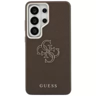   Guess Grained Big 4G Metal Logo Samsung Galaxy S26 Ultra tok, barna
