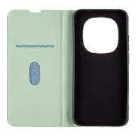   OBAL:ME SmoothTouch Xiaomi Redmi Note 15 Pro 5G mágneses flip tok kártyatartóval, mentazöld