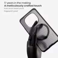   Nillkin Super Frosted PRO Xiaomi Redmi Note 15 Pro Plus 5G / Poco M8 Pro mágnesses műanyag hátlap tok, átlátszó-fekete