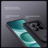   Nillkin CamShield PRO Hard Xiaomi Redmi Note 15 Pro 5G műanyag hátlap tok, átlátszó-fekete