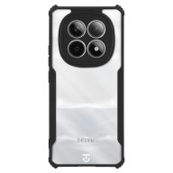   Tactical Quantum Stealth Xiaomi Redmi Note 15 hátlap tok megerősített sarokkal, átlátszó/fekete