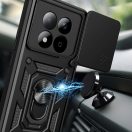 Tech-Protect Camshield Pro Xiaomi Redmi Note 15 Pro 5G strapabíró tok kameravédelemmel, kitámasztóval, fekete