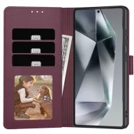   Tech-Protect Wallet Xiaomi Redmi Note 15 Pro 5G flip / kinyitható tok kártyatartóval, bordó