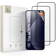   Tech-Protect Glass Fit+ Xiaomi Redmi Note 15 Pro 5G kijelzővédő üvegfólia, fekete (2db)