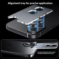   Tech-Protect Camring FIT+ Xiaomi Redmi Note 15 Pro 5G / 15 Pro Plus / Poco M8 Pro kameravédő üvegfólia, fekete