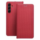 Luna Book Carbon Xiaomi Redmi Note 15 / Poco M8 5G flip tok kártyatartóval, piros