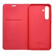   Luna Book Carbon Xiaomi Redmi Note 15 / Poco M8 5G flip tok kártyatartóval, piros