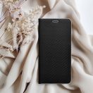 Luna Book Carbon Xiaomi Redmi Note 15 / Poco M8 5G flip tok kártyatartóval, fekete