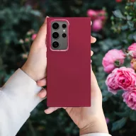   Frame Xiaomi Redmi Note 15 / Poco M8 5G közepesen ütésálló tok kameravédő kerettel, magenta