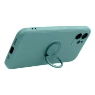   Silicone Ring Xiaomi Redmi Note 15 / Poco M8 5G hátlap tok gyűrűs kitámasztóval, zöld