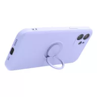   Silicone Ring Xiaomi Redmi Note 15 / Poco M8 5G hátlap tok gyűrűs kitámasztóval, lila