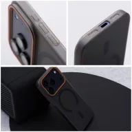   Go Orange Xiaomi Redmi Note 15 / Poco M8 5G hátlap tok, MagSafe, fekete