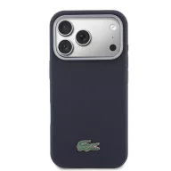   Lacoste PVC Petit Pique Semi Wrap Apple iPhone 17 Pro tok, MagSafe, kék-fekete