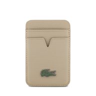   Lacoste PU Iconic Petit Pique mágneses kártyatartó, MagSafe, bézs