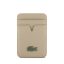 Lacoste PU Iconic Petit Pique mágneses kártyatartó, MagSafe, bézs