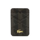 Lacoste PVC Blend Apple iPhone 17 Pro Max tok mágneses kártyatartóval, MagSafe, barna-arany